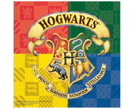 HARRY POTTER HOGWARTS HOUSES PAPIEROVÉ UBROUSKY