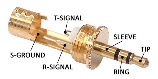 JACK zástrčka 3,5mm 3P TRS stereo HQ VITALCO pružina