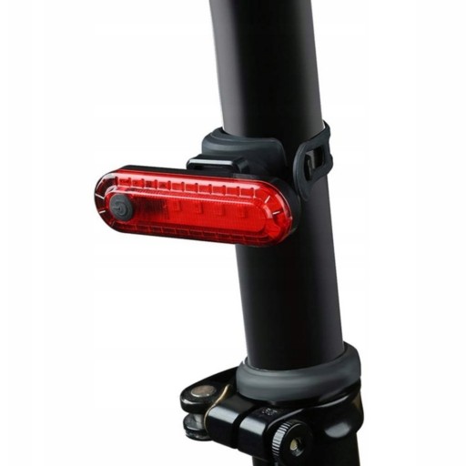 BICYKEL ZADNÁ LAMPA LED 50lm USB 4 REŽIMY SVETLOVKA VODEODOLNÁ VÝKONNÁ