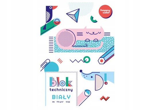 ŠKOLSKÝ technický blok BIELY zošit A4/10K DETI Dobrý pevný papier