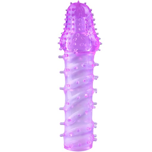 Gélový obal na penis s hrotmi, pohladí vagínu