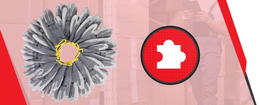 OCHRANNÉ PRACOVNÉ RUKAVICE ŠEDÉ KONŠTRUKČNÉ RUKAVICE PROOF PU 10 - 10 párov