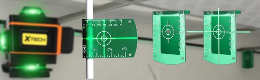 LASEROVÝ CIEĽOVÝ ŠTÍT ZELENÁ MAGNETICKÁ PLATŇA