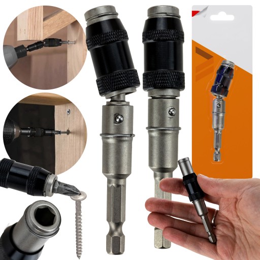 Magnetický uhlový adaptér 1/4'' nástrčný skrutkovač HEX držiak