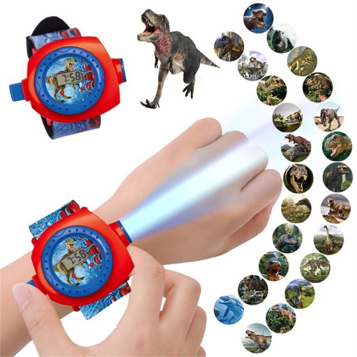 Elektronické hodinky Dinosaur HOURS s projektorom