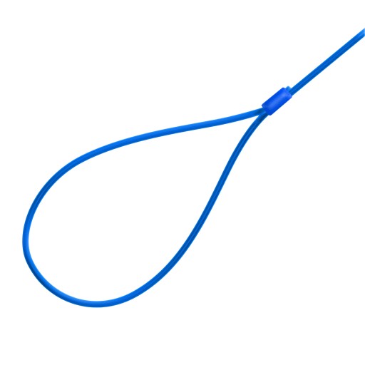 Lano PVC Oceľový kábel s očkami Slučky 5mm 90cm 0,9m