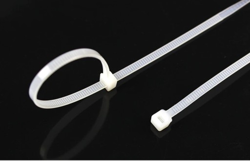 100x KABELNÉ VIAZAČKY ZIPS ODOLNÉ PEVNÉ VAPÁTKY 3,5x300 mm BIELY