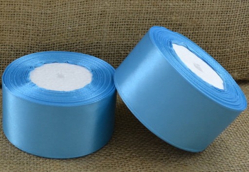 Ozdobná saténová stuha BABY SHOWER dekorácie 50mm 32mb azúrová