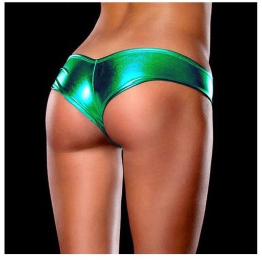 SEXY ZELENÝ VINYL G STRING VINYL