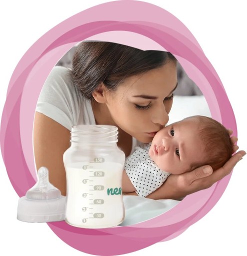 150 ml NENO BOTTLE fľaša s cumlíkom, 0-3 mesiace