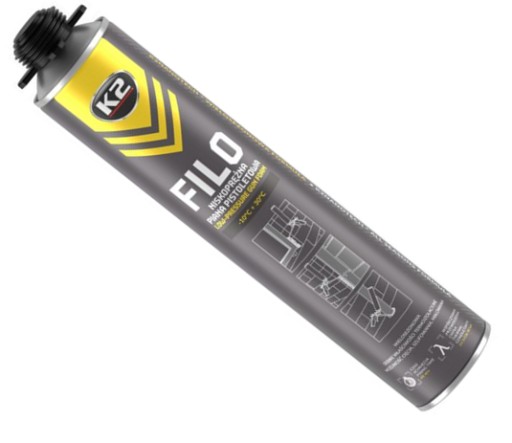 K2 FILO PENA NA MONTÁŽ NA PISTOLE Viacsezónna Nízkotlaková 750ml