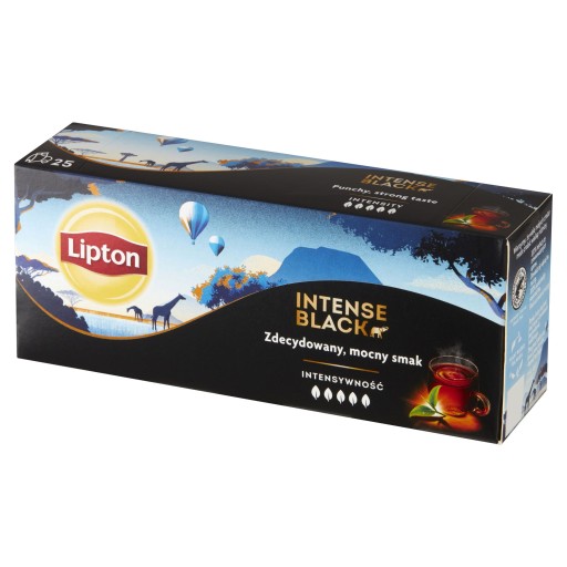 Lipton INTENSE BLACK expresný čierny čaj 25 sáčkov 57,5g