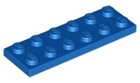 LEGO 3795 TANIER 2x6 modrý NOVINKA (15g) 8 ks.