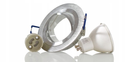 Sada stropného LED osvetlenia INOX + žiarovka