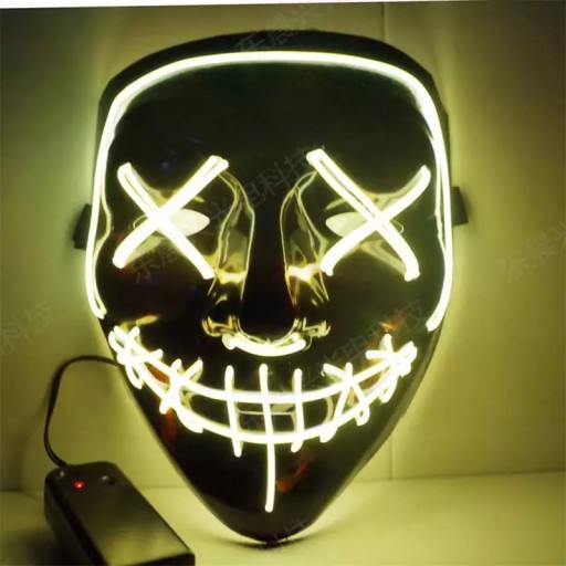 SVIETIACA LED MASKA PURGE HALLOWEEN LED PARTY