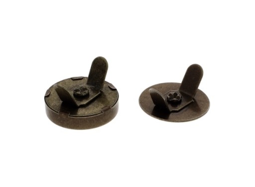Magnetická spona 18/18 mm staré zlato - 10 ks