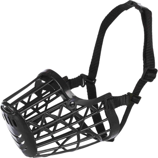 Trixie Plastový náhubok pre psa, sieťka, M-L, 26 cm