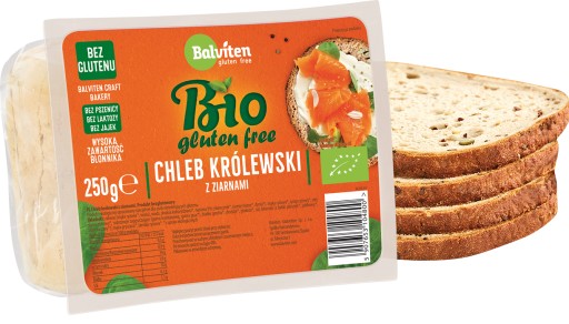 KRÁĽOVSKÝ CHLIEB S ZRNKAMI, BEZLEPKOVÝ BALVITÉN