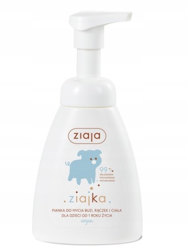 Ziajka Pena na umývanie tváre, rúk a tela 250 ml