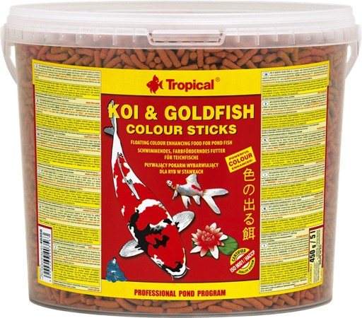 TROPICAL Koi&Goldfish Color Sticks 430g/5L Pond Krmivo