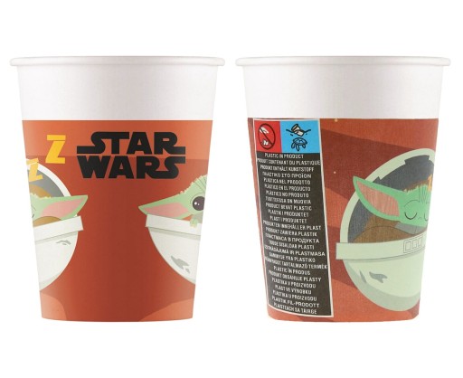 STAR WARS MANDALORSKÉ PAPIEROVÉ ŠÁLKY, 8 KS.