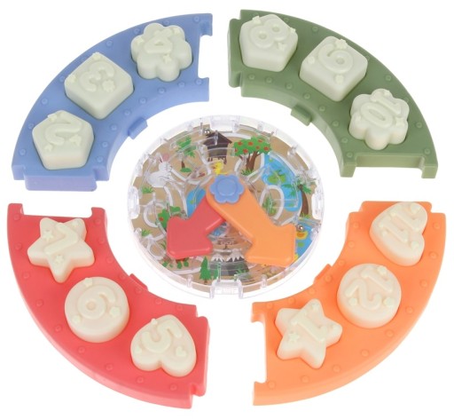 Triedič hodín Vzdelávacie puzzle bloky tvary bludiska Hodiny učenia