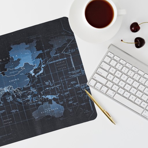 Podložka pod myš, klávesnica, veľká 80x30 cm, mapa sveta, podložka na stôl
