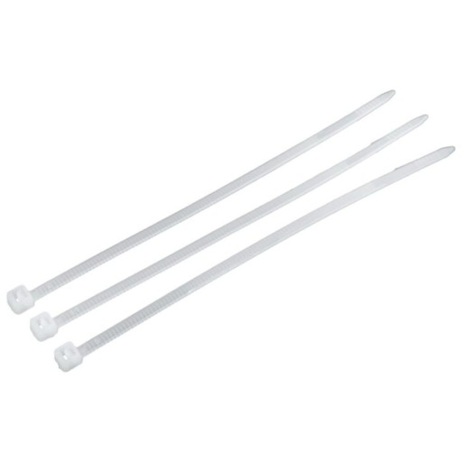 Sťahovacia páska sťahovacia páska 3,6 X 300mm BIELA 100 kusov ECOLIGHT