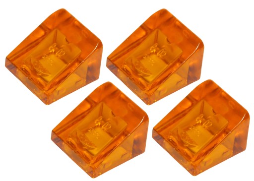 LEGO Slant 1x1 Trans Orange 54200/6245265 x4
