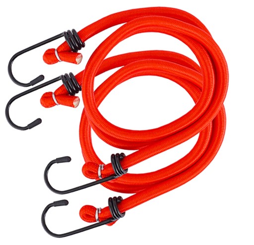 ELASTICKÉ KÁBLE S HÁČKAMI NA BATOŽINU 80CM, 2 KS. W7U18