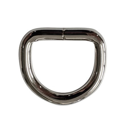 Polkruh 22mm x 20mm x 5mm Kov Jasný nikel 5 ks