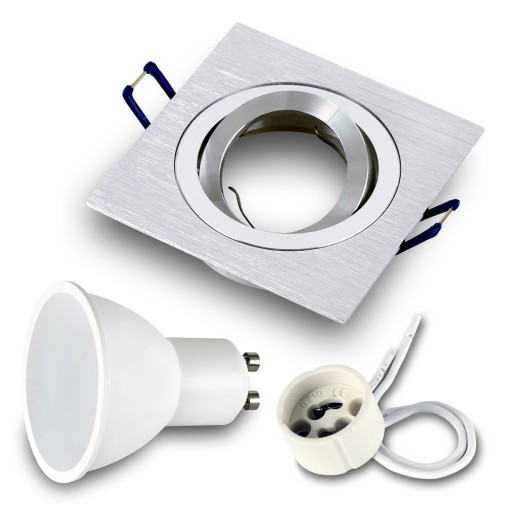 Halogénové svietidlo CAST ALU + LED GU10 7W 3000K