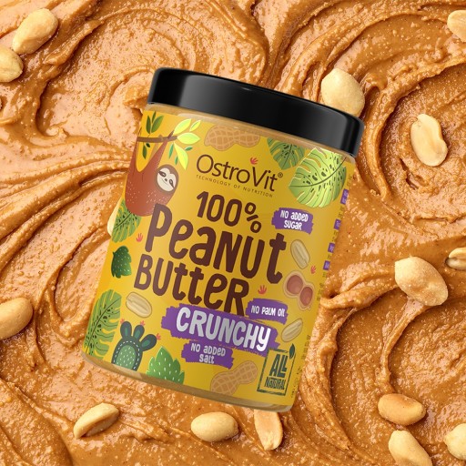 OstroVit Arašidové maslo PASTA ARAŠIDOVÉHO MASLA Arašidový krém 1 KG