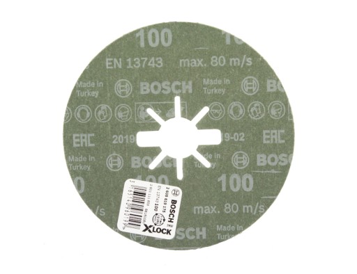 FIBER DISC 125mm X-LOCK GR.100 KOV BOSCH 5ks