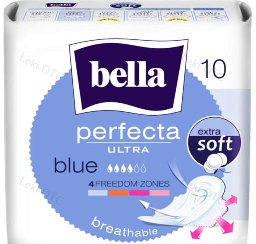 BELLA PERFECTA Blue Supertenké hygienické vložky 10 ks