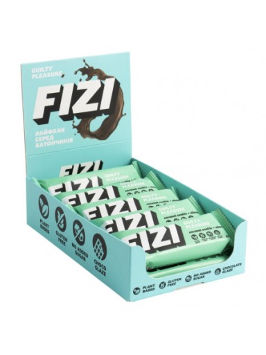 FIZI tyčinka s čokoládovou polevou. Kokosové mandle, 45 g