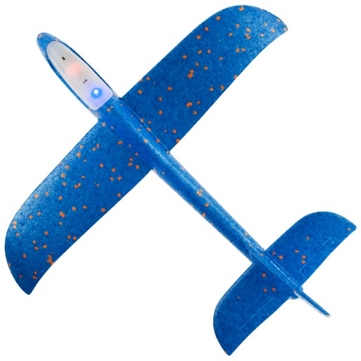 STYROFOAM AIRPLANE LED LIGHT modrá šípka