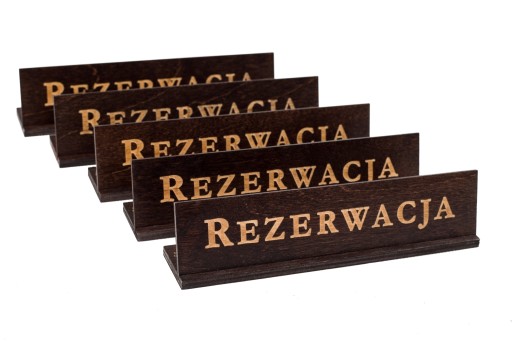 REZERVÁCIA - Hnedá drevená plaketa - Onlywood