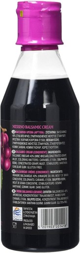 Grécky balzamikový krém od Kalamaty, bez pridaného cukru, Messino 250 ml