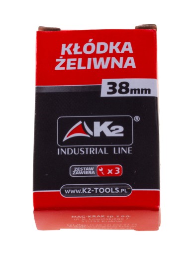 ODOLNÝ LIATOVÝ VISIACI ZÁMOK 38mm S KĽÚČOM JADROVÝM s patentnou vložkou