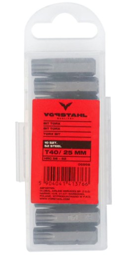TORX bit T25x25mm S2 STEEL QUALITAT (balenie 10ks) VORSTAHL
