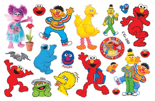Odnímateľné tetovanie pre deti SESAME STREET CG160