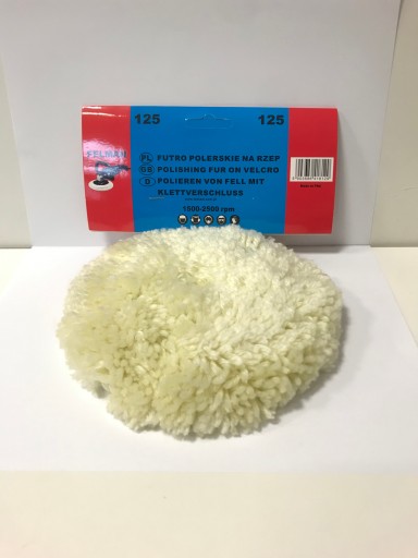 Suchý zips leštiaci kožušina 125 mm FELMAN