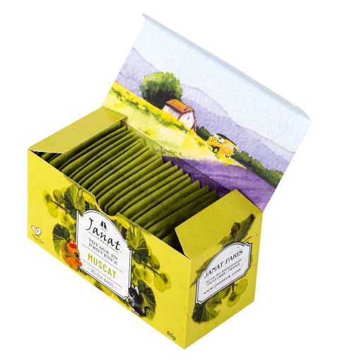 Janat Paris Provence Muscat čaj 25 vrecúšok