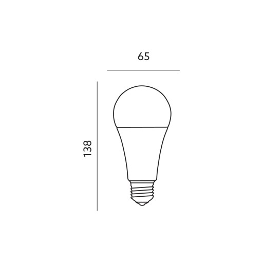 LED žiarovka 18W ~120W E27 Neutrálna farba