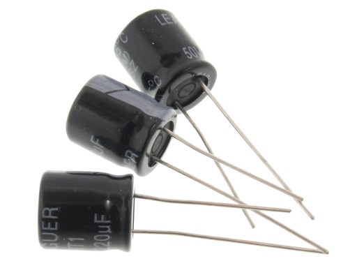 Elektrolytický kondenzátor 220uF 50V 10x12mm 3ks