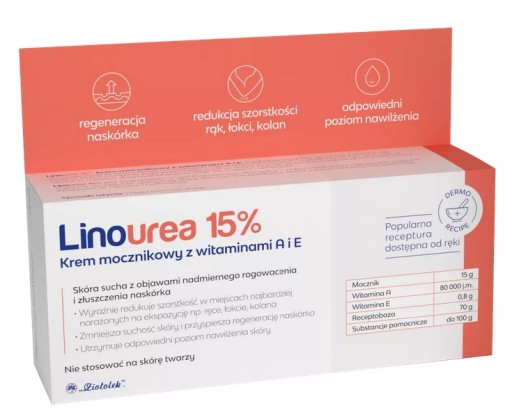 Linourea 15% Urea krém s vitamínom A+E 50 g