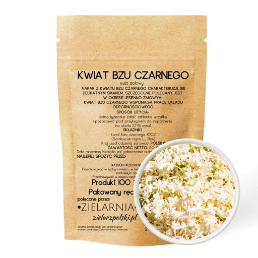 BEZOVÝ kvet KVET BEZY ČIERNA 100% POĽSKÉ