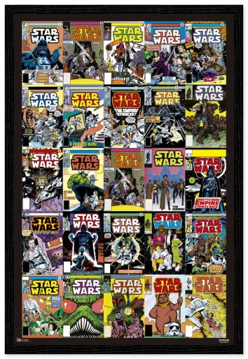 Plagát s obálkami komiksu Star Wars 61 x 91,5 cm