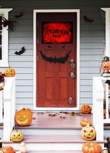 HALLOWEENSKÝ BANNER PLAGÁT Tmavý vzor